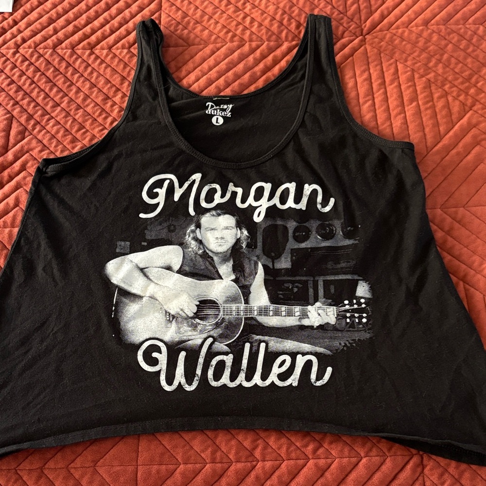 Women's Black Graphic Tank Top